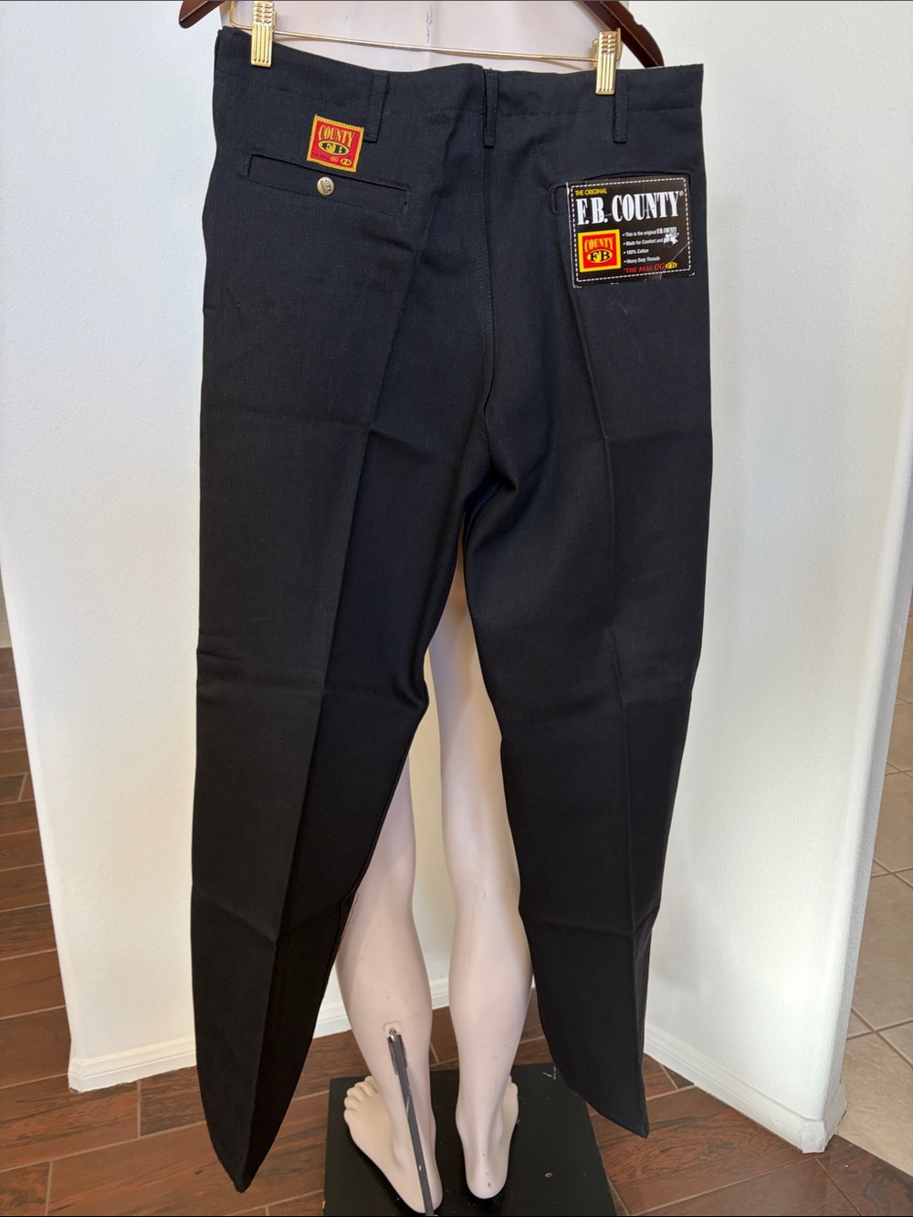 F.B. County Original Men's Black Work Pants